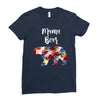 mama bear floral Ladies Fitted T-Shirt
