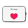 We're Hungry with Heart Laptop sleeve