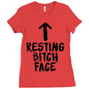 resting bitch face Ladies Fitted T-Shirt