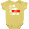 eat sleep arsenal Baby Onesie