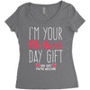 I'm Your Mother's Day Gift Dad Says You're Welcome Women's Triblend Scoop T-shirt