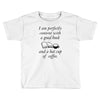 good book and coffee rectangle Toddler T-shirt
