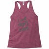 i don't care Racerback Tank