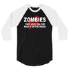 zombies love you, ideal birthday gift or present 3/4 Sleeve Shirt
