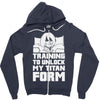 training to unlock my titan form Zipper Hoodie