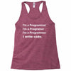 Revolution I Write Code Racerback Tank