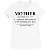 mother defined mothers day Ladies Fitted T-Shirt