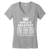 F Chord Dad Funny Guitar Women's V-Neck T-Shirt