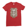 halloween skull Ladies Fitted T-Shirt