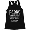 I Love You Daddy Racerback Tank