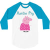 peppa pig auntie pig 3/4 Sleeve Shirt