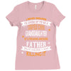 Super Cool Granddaughter Of A Freaking Awesome Father Ladies Fitted T-Shirt