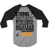 Strong Independent Motivated Leo 3/4 Sleeve Shirt