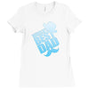 World's Best Dad Ever Ladies Fitted T-Shirt