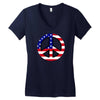 flag us flag peace independence day Women's V-Neck T-Shirt