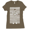 banksy prisoner barcode Ladies Fitted T-Shirt
