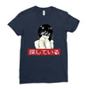 Sad Japanese Aesthetic Ladies Fitted T-Shirt