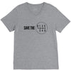 save the manual transmissions black (stick shift) V-Neck Tee