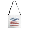 us flag Adjustable Strap Totes