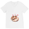 Baby Fox Belly V-Neck Tee