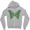 liver cancer butterfly Zipper Hoodie