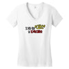 i put the cute in execute Women's V-Neck T-Shirt