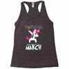 Unicorns are Born in March Dabbing Racerback Tank