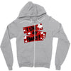 i love my family Zipper Hoodie