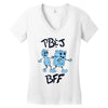 peanut butter and jelly   bff Women's V-Neck T-Shirt