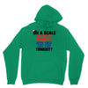 on a scale of one to america how free are you tonight Unisex Hoodie