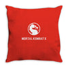 mortal kombat x dragon game logo Throw Pillow