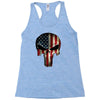 skull us flag Racerback Tank