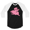 flying pig 3/4 Sleeve Shirt