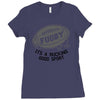 fugby it's a rucking good game Ladies Fitted T-Shirt