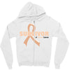 Survivor Of Uterine Cancer Zipper Hoodie