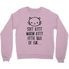 weird kitty Crewneck Sweatshirt