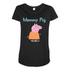peppa pig mommy pig Maternity Scoop Neck T-shirt