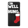 well hung endowed christmas stocking funny iPhone 7 Case