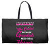 Mammie Was Created Because Need Real Heroes Weekender Totes