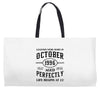legends were born in october genuıne 1996 qualıty one kind of aged l Weekender Totes