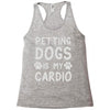 pet dog ladies slogan Racerback Tank