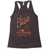 the floor is lava Racerback Tank