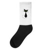 black cat idiot Socks