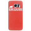 be nice to fat people bear chase funny pub joke Samsung Galaxy S7 Edge