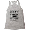 Born In June Racerback Tank