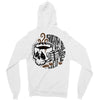 death before decaf white Zipper Hoodie