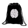 male brain Drawstring Bags