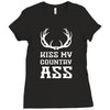 kiss my country ass Ladies Fitted T-Shirt