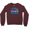 i'd rather be skiing Crewneck Sweatshirt