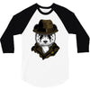 panda rorschach 3/4 Sleeve Shirt